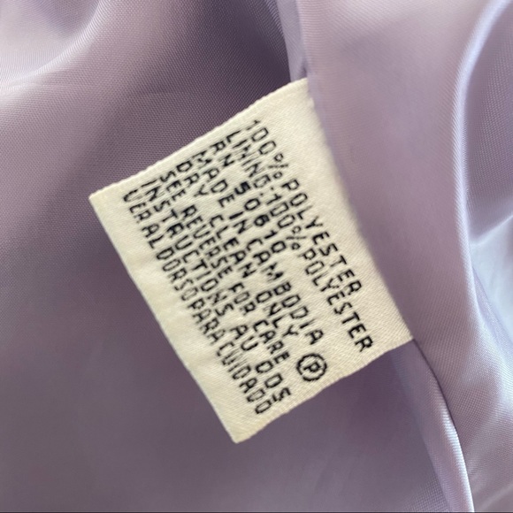 LE SUIT - Lavender Skirt Suit - Picture 6 of 10